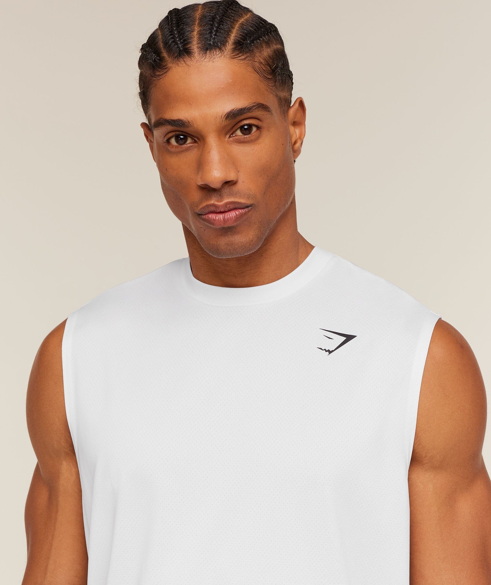 Gymshark Arrival Oversized Tank White