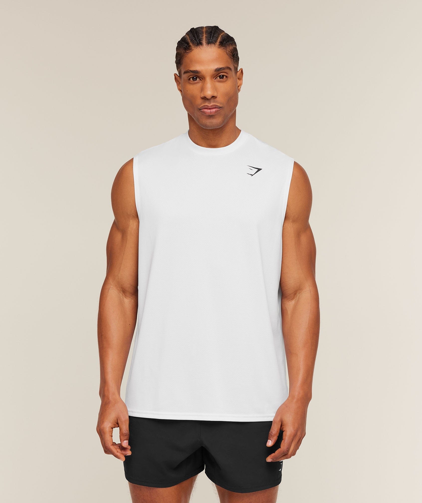 Gymshark Arrival Oversized Tank White