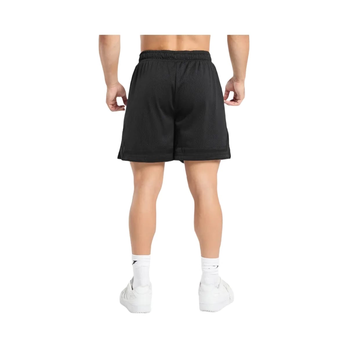 Gymshark Campus Mesh Shorts - Black/White Logo