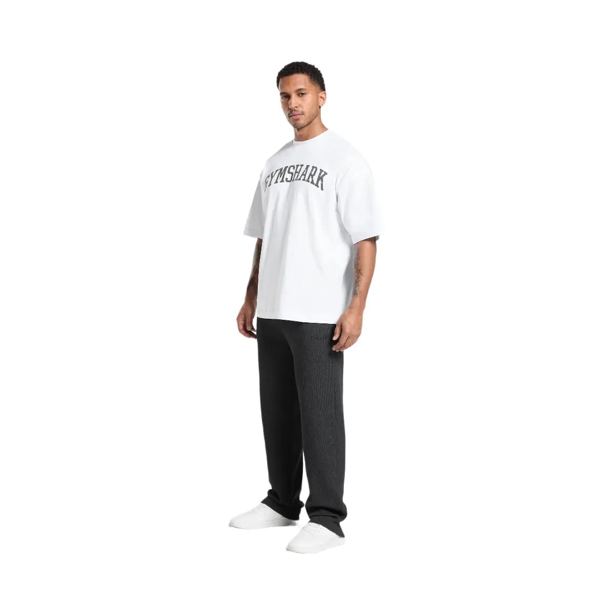 Gymshark Waffle Straight Leg Joggers - Black