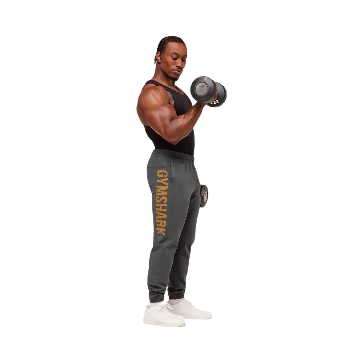 Gymshark Prime Joggers - Onyx Grey/Antique Gold