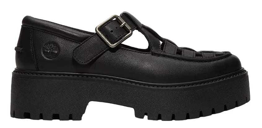 Timberland Stone Street Platform Buckle Black Full-Grain (W)