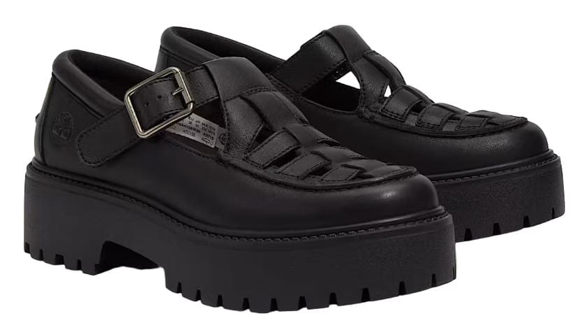 Timberland Stone Street Platform Buckle Black Full-Grain (W)