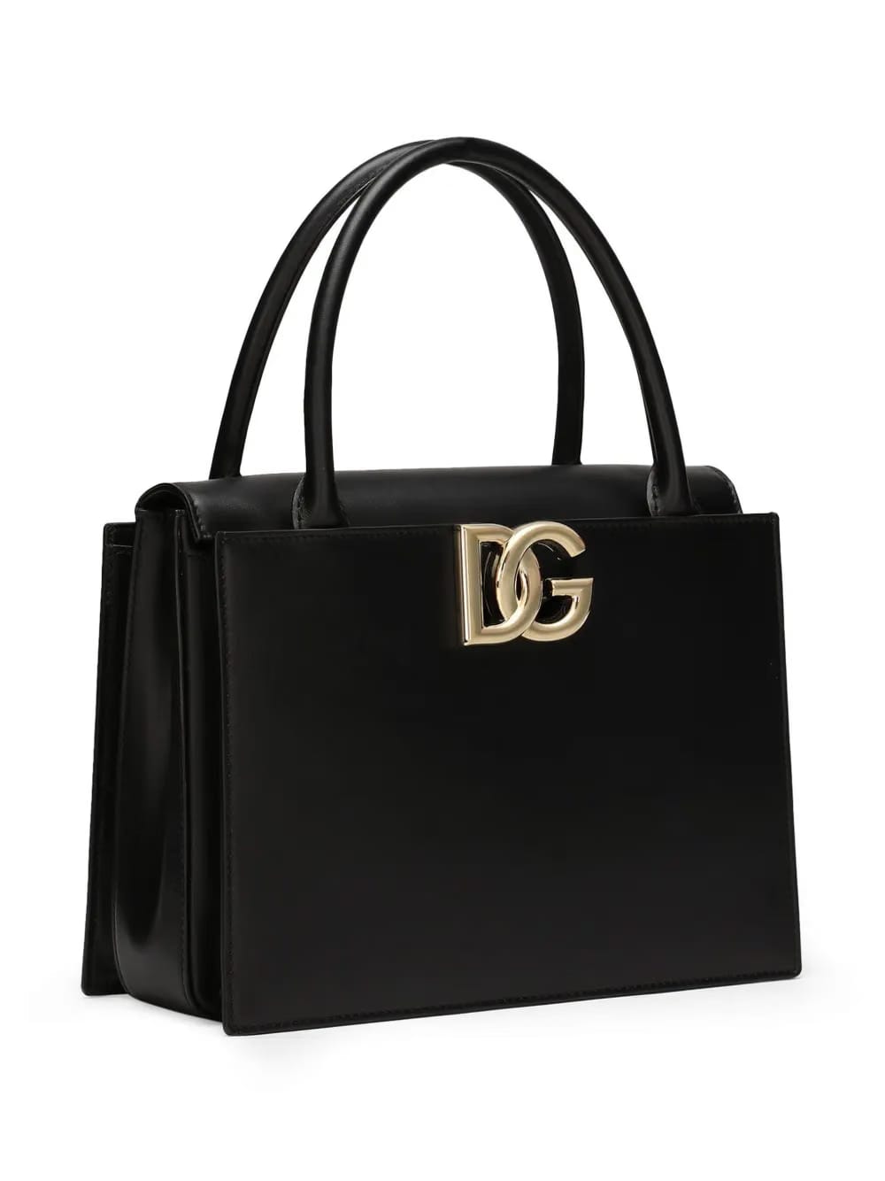logo-plaque leather tote bag
