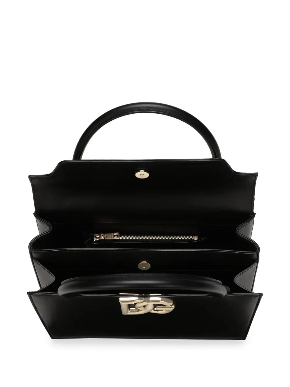 logo-plaque leather tote bag