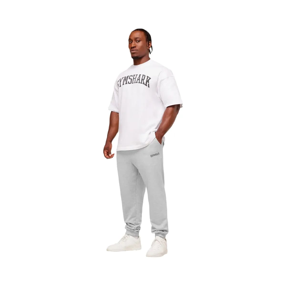 Gymshark Olde English Joggers - Soft Grey Marl