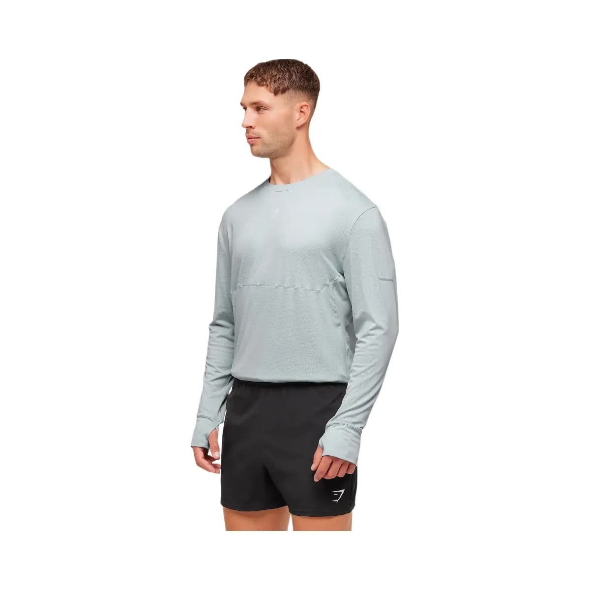 Gymshark Running Long Sleeve T-Shirt - Smoke Blue