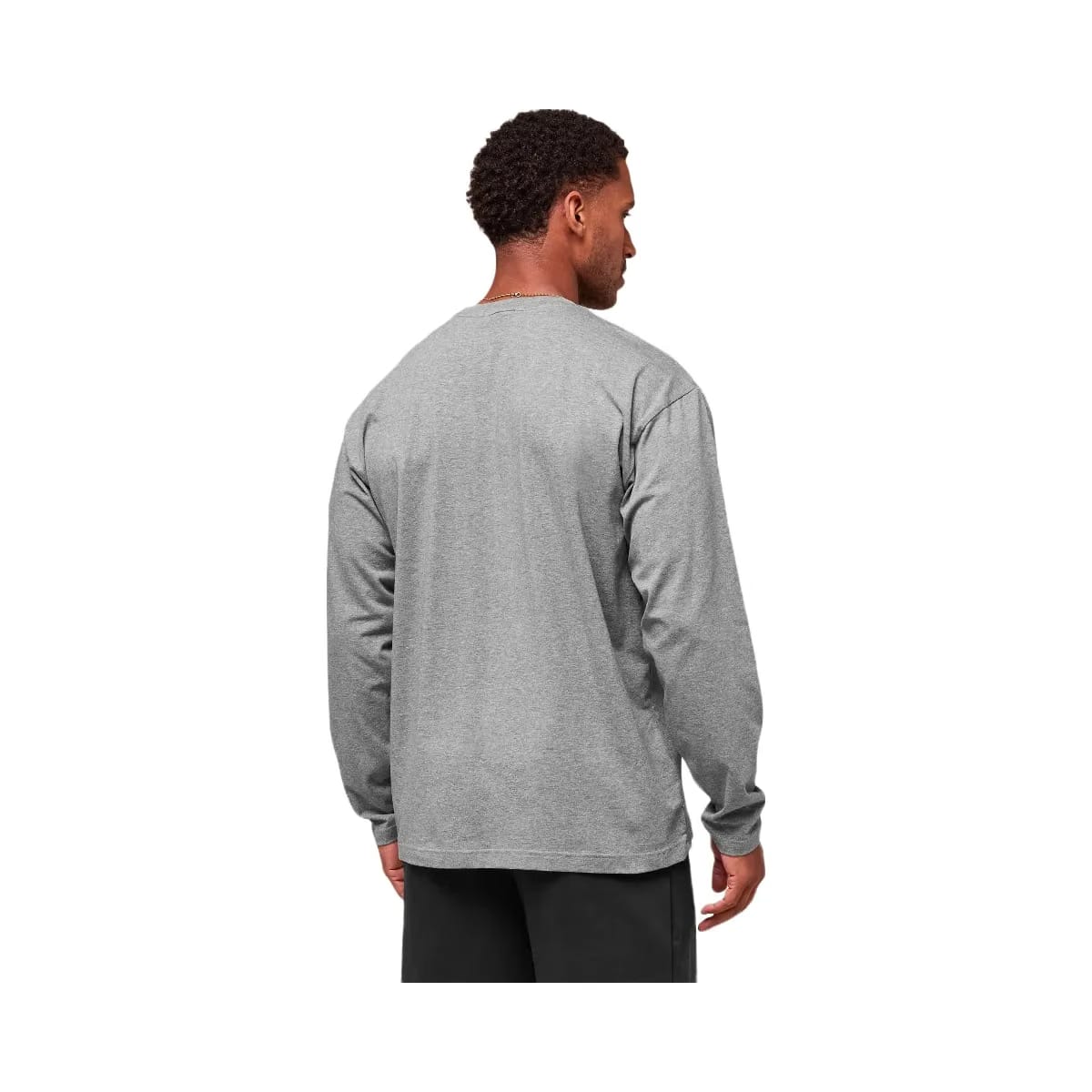 Gymshark Essential Oversized Long Sleeve T-Shirt - Charcoal Core Marl