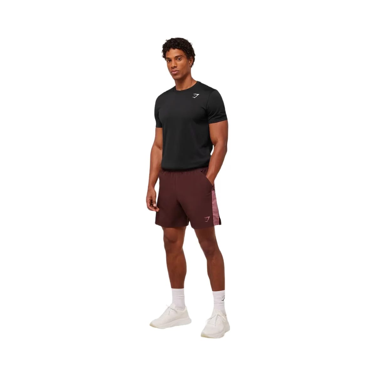 Gymshark Sport 7" Shorts - Rich Maroon/Reset Pink