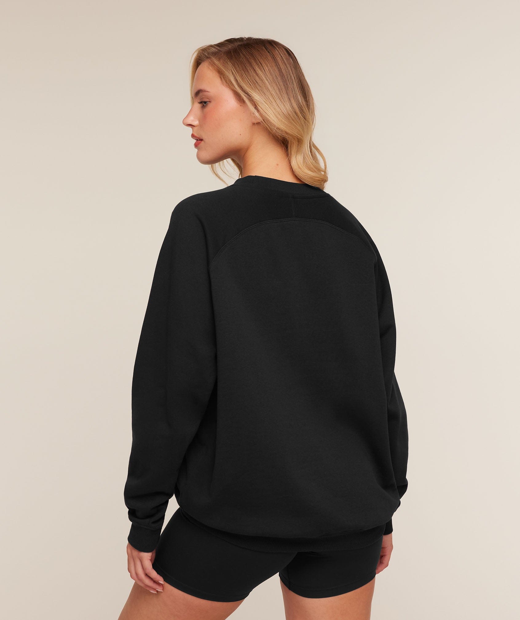 Gymshark Training Oversized Fleece Sweatshirt - Black