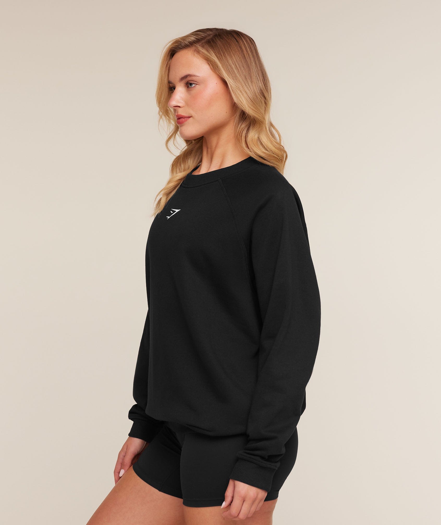 Gymshark Training Oversized Fleece Sweatshirt - Black