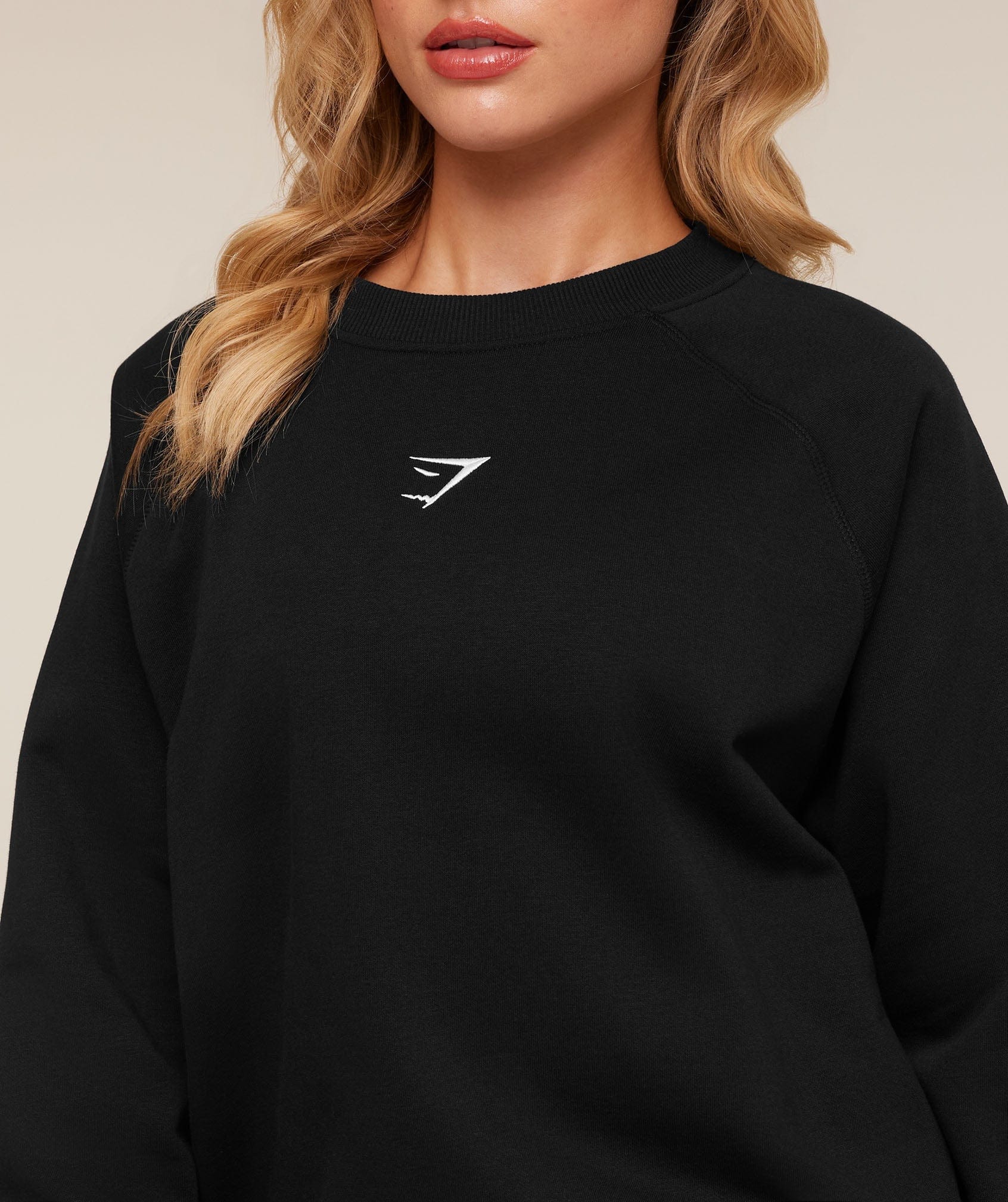 Gymshark Training Oversized Fleece Sweatshirt - Black