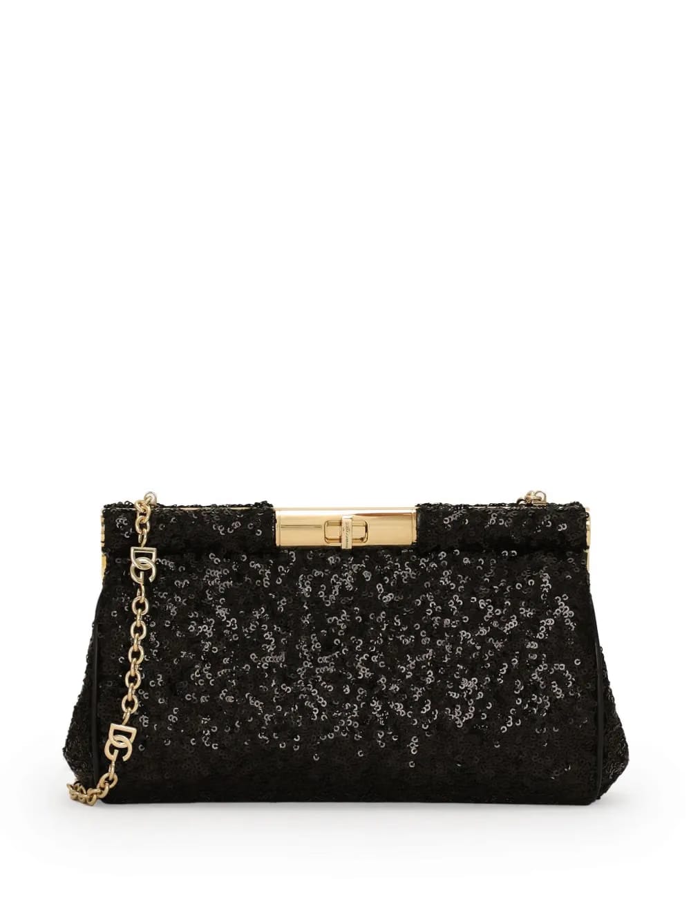 sequined clutch bag