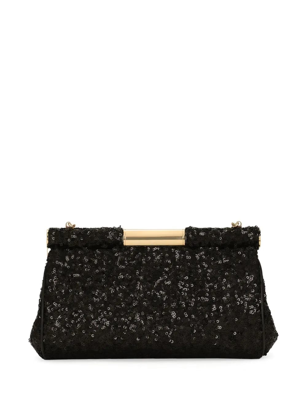 sequined clutch bag