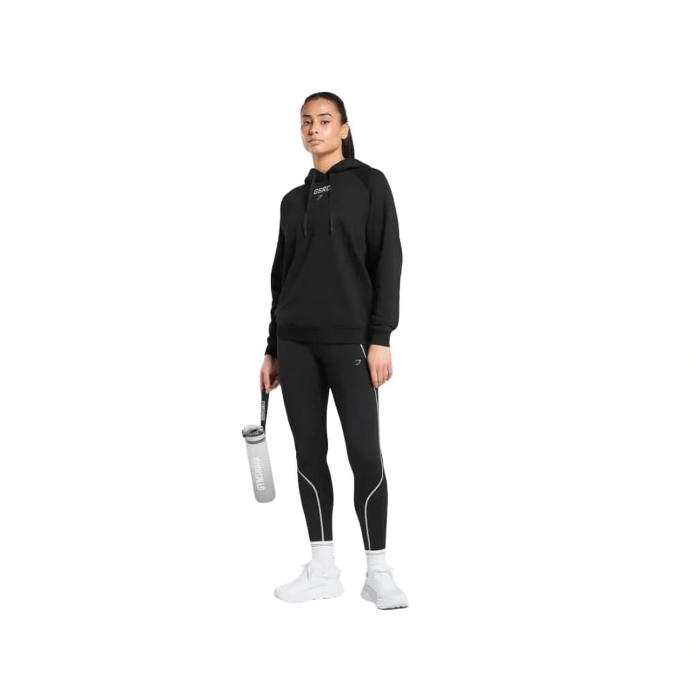 Gymshark Running Graphic Hoodie Black