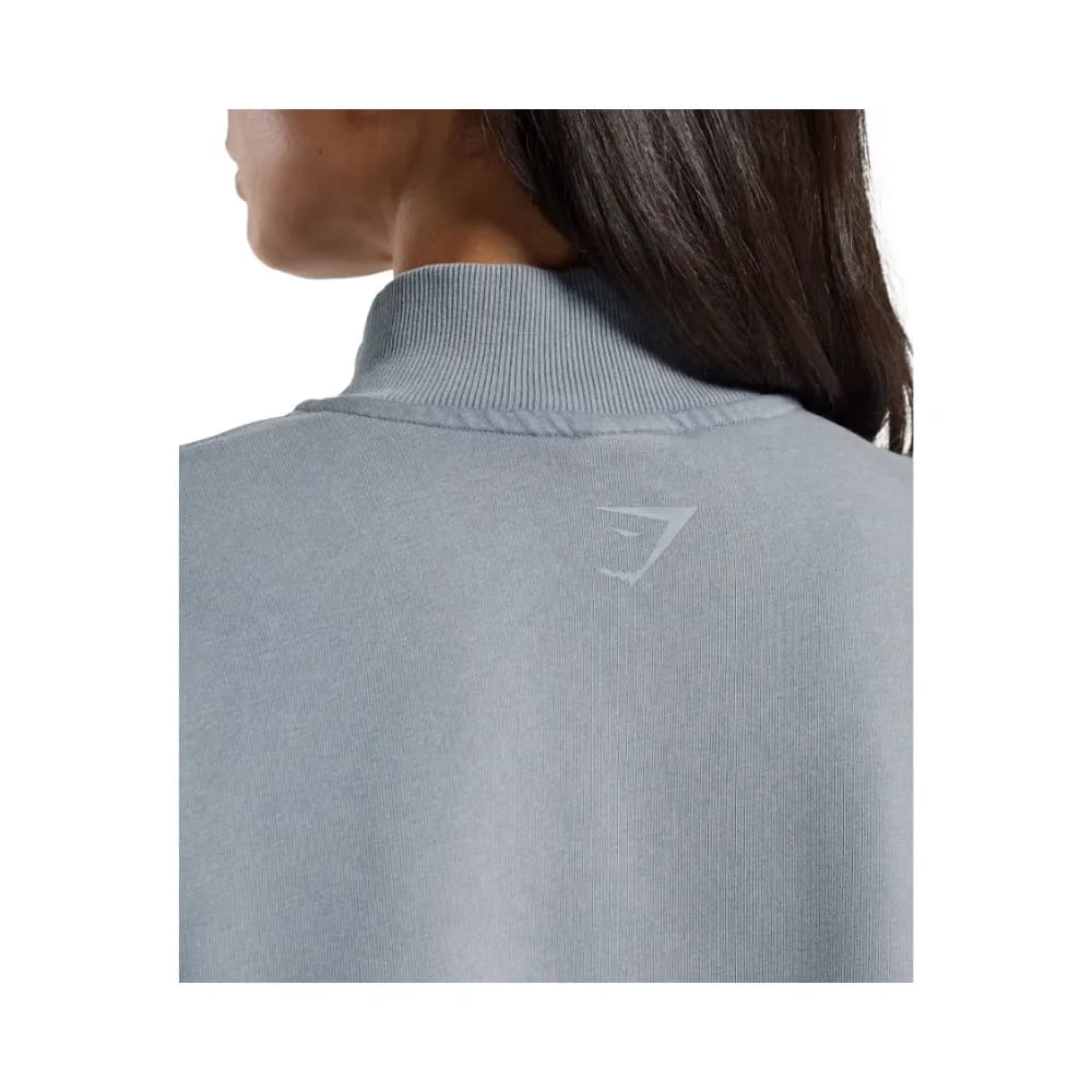 Gymshark Whitney 1/4 Zip Iron Blue
