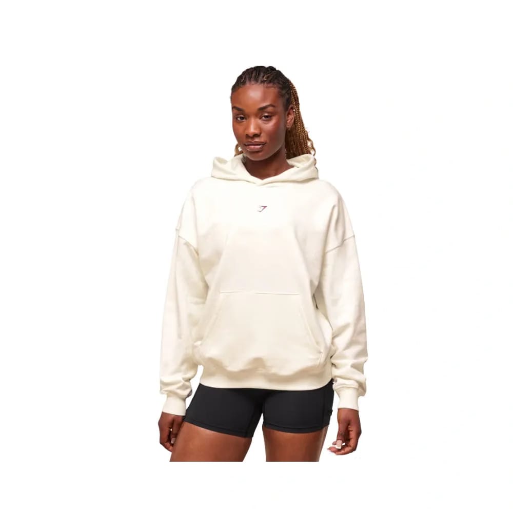 Gymshark Dump Truck Graphic Hoodie Soft White