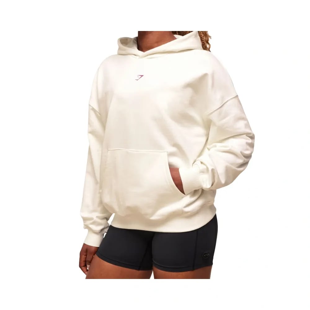 Gymshark Dump Truck Graphic Hoodie Soft White