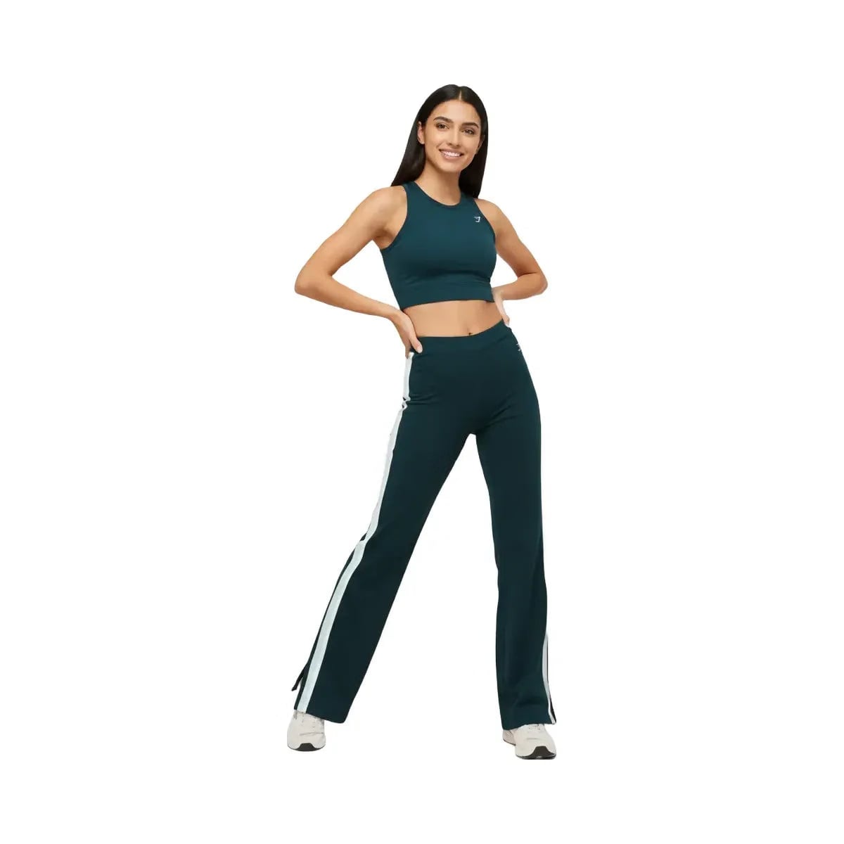Gymshark Piping Wide Leg Pant Deep Petrol Blue