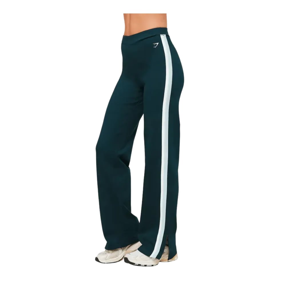 Gymshark Piping Wide Leg Pant Deep Petrol Blue