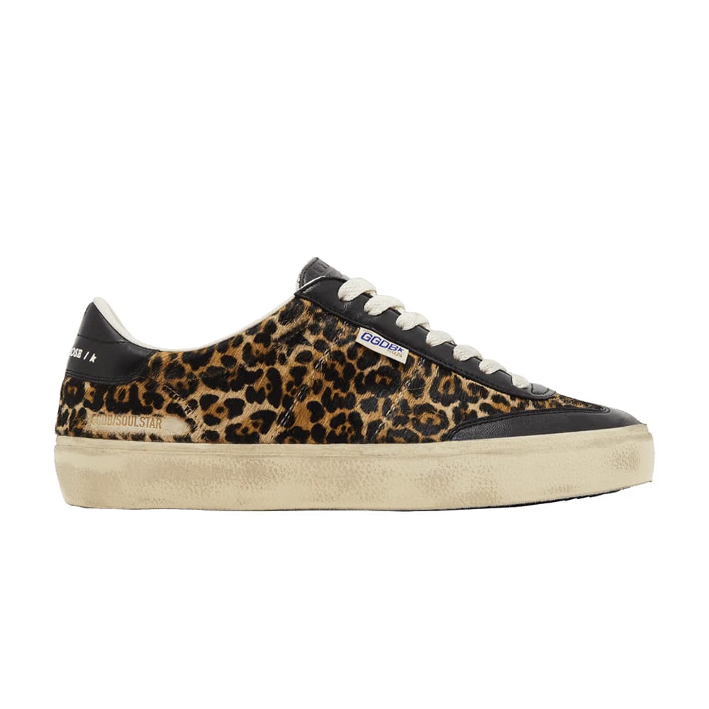 Golden Goose Soul-Star Horsy White Leopard