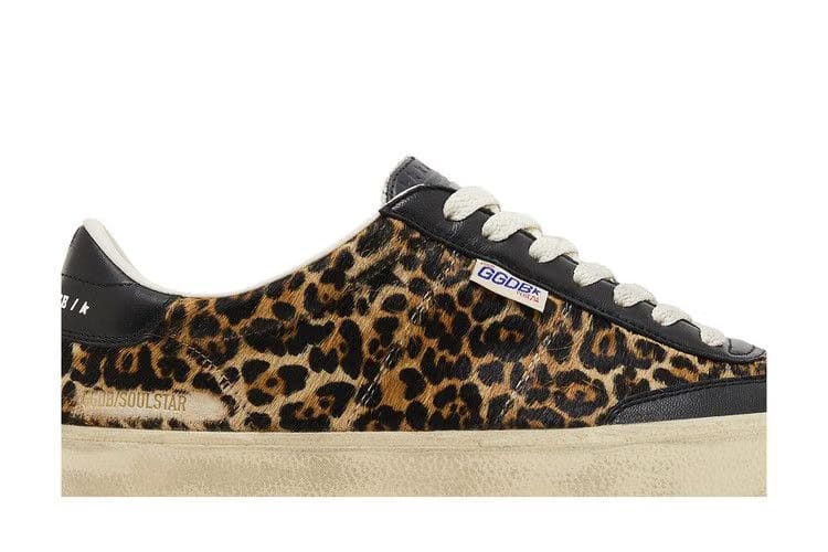 Golden Goose Soul-Star Horsy White Leopard