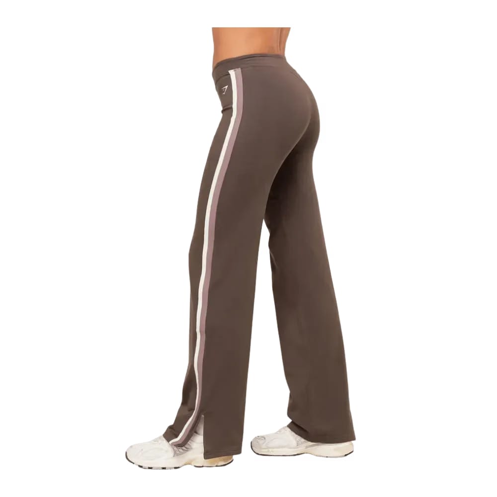 Gymshark Piping Wide Leg Pant Walnut Brown