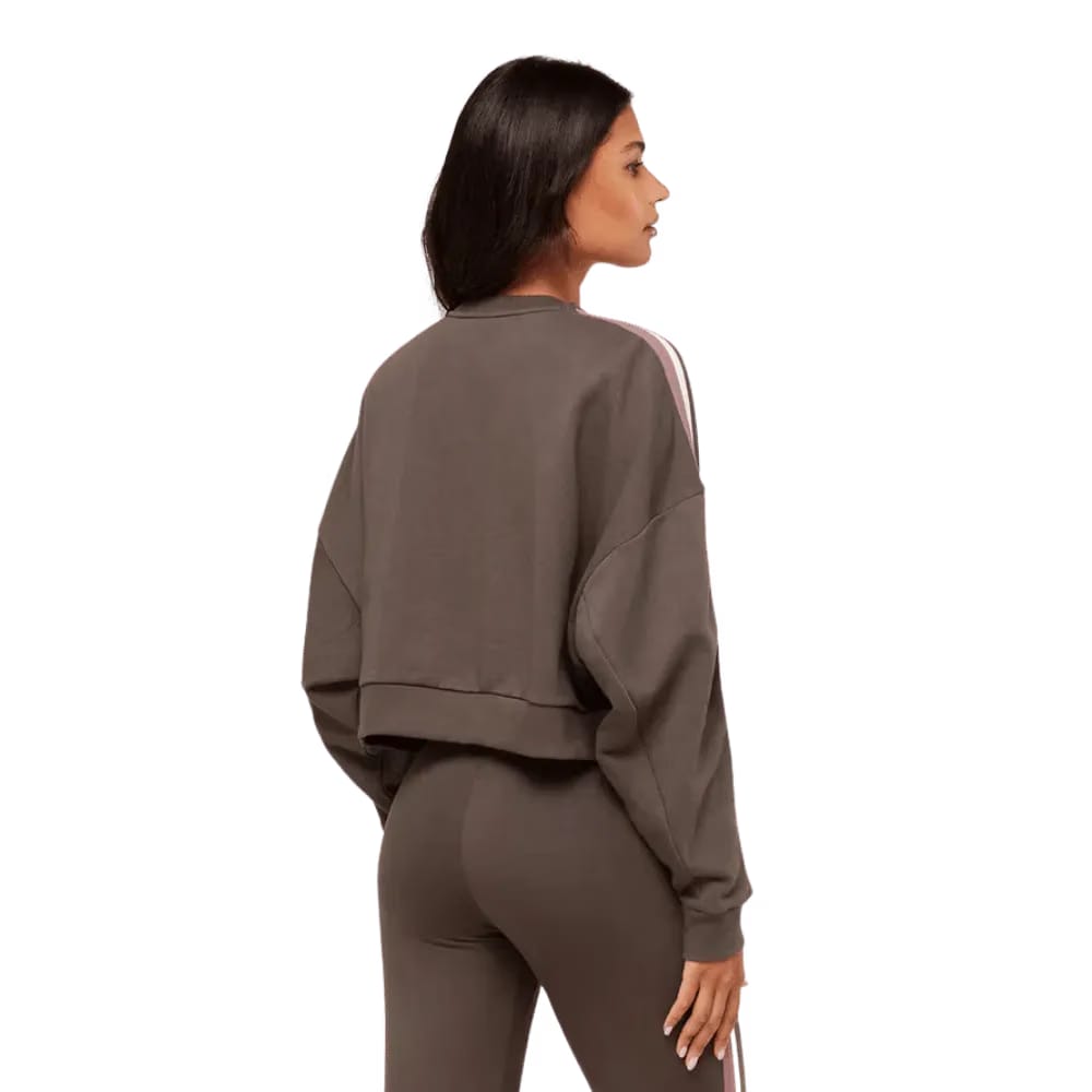 Gymshark Piping Midi Crew Neck Walnut Brown/Chestnut Pink/Soft White