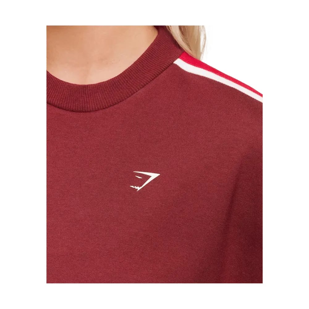 Gymshark Piping Midi Crew Neck Sets Red/Carmine Red/Soft White