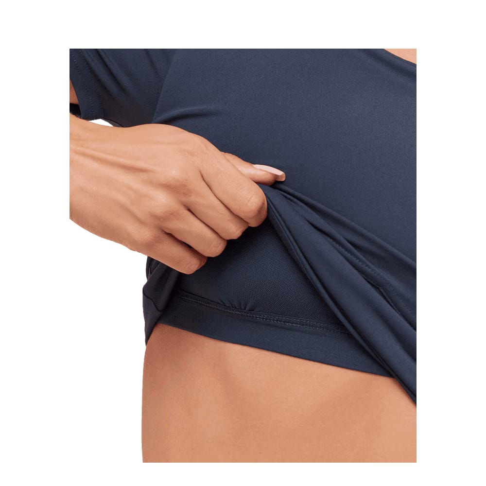 Gymshark Crossover Midi Top with Shelf Heavy Blue