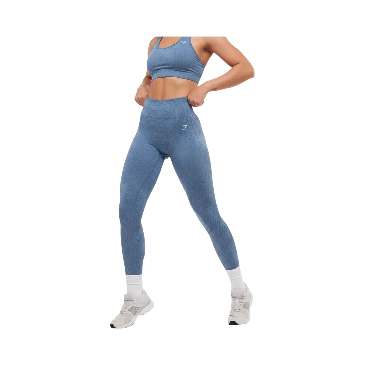 Gymshark Adapt Animal Seamless Leggings Worn Blue/Peri Blue
