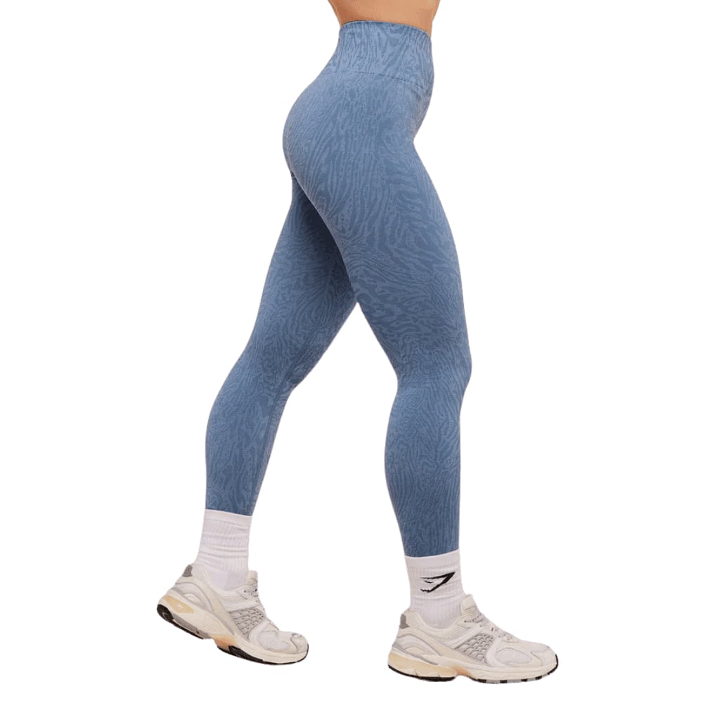 Gymshark Adapt Animal Seamless Leggings Worn Blue/Peri Blue