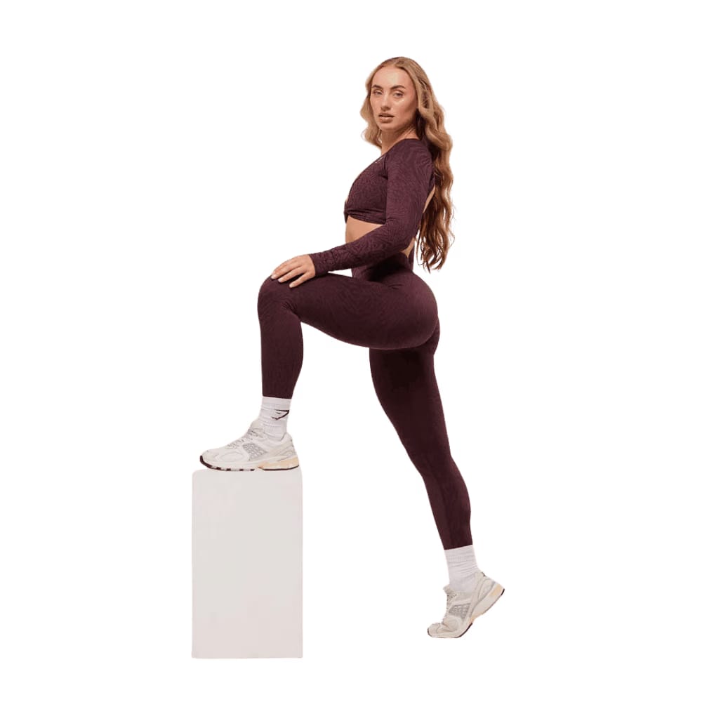 Gymshark Adapt Animal Seamless Leggings Cherry Purple/Reset Pink
