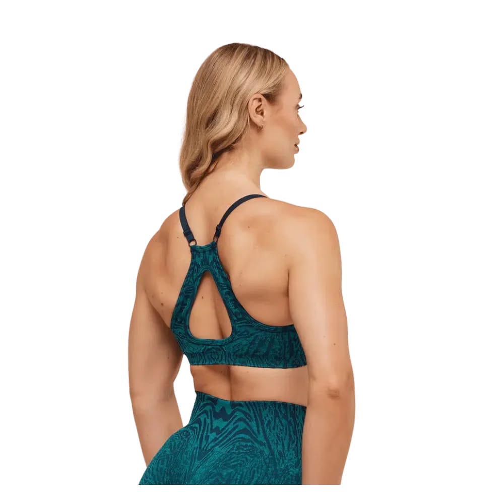 Gymshark Adapt Animal Seamless Sports Bra Navy/Brand Blue