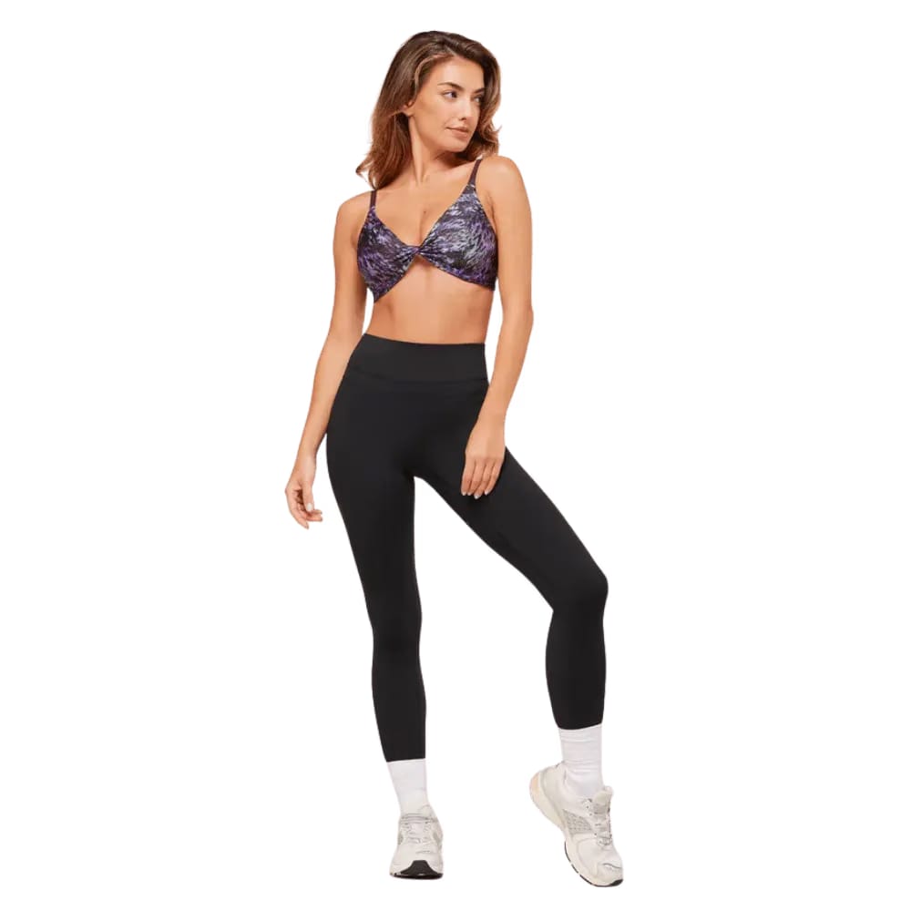 Gymshark Printed Twist Front Bralette Morning Blue