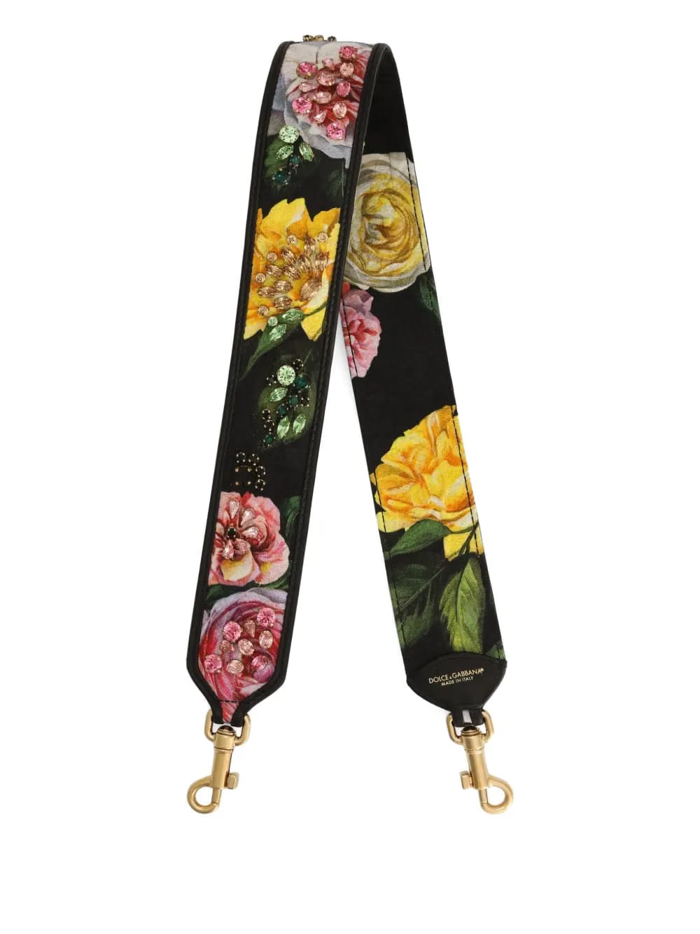 floral-print strap