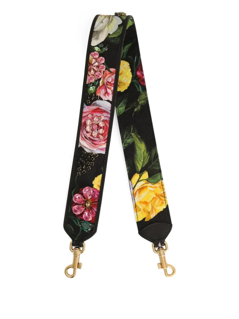 floral-print strap