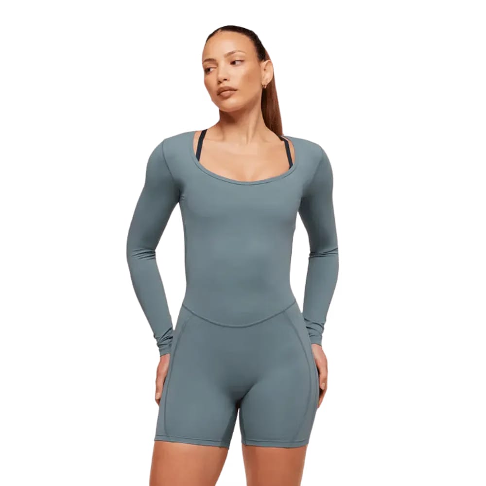 Gymshark Lifting Dipped Waistband All-In-One Iron Blue