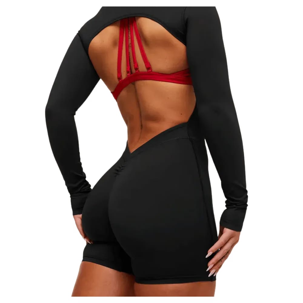 Gymshark Lifting Dipped Waistband All-In-One Black