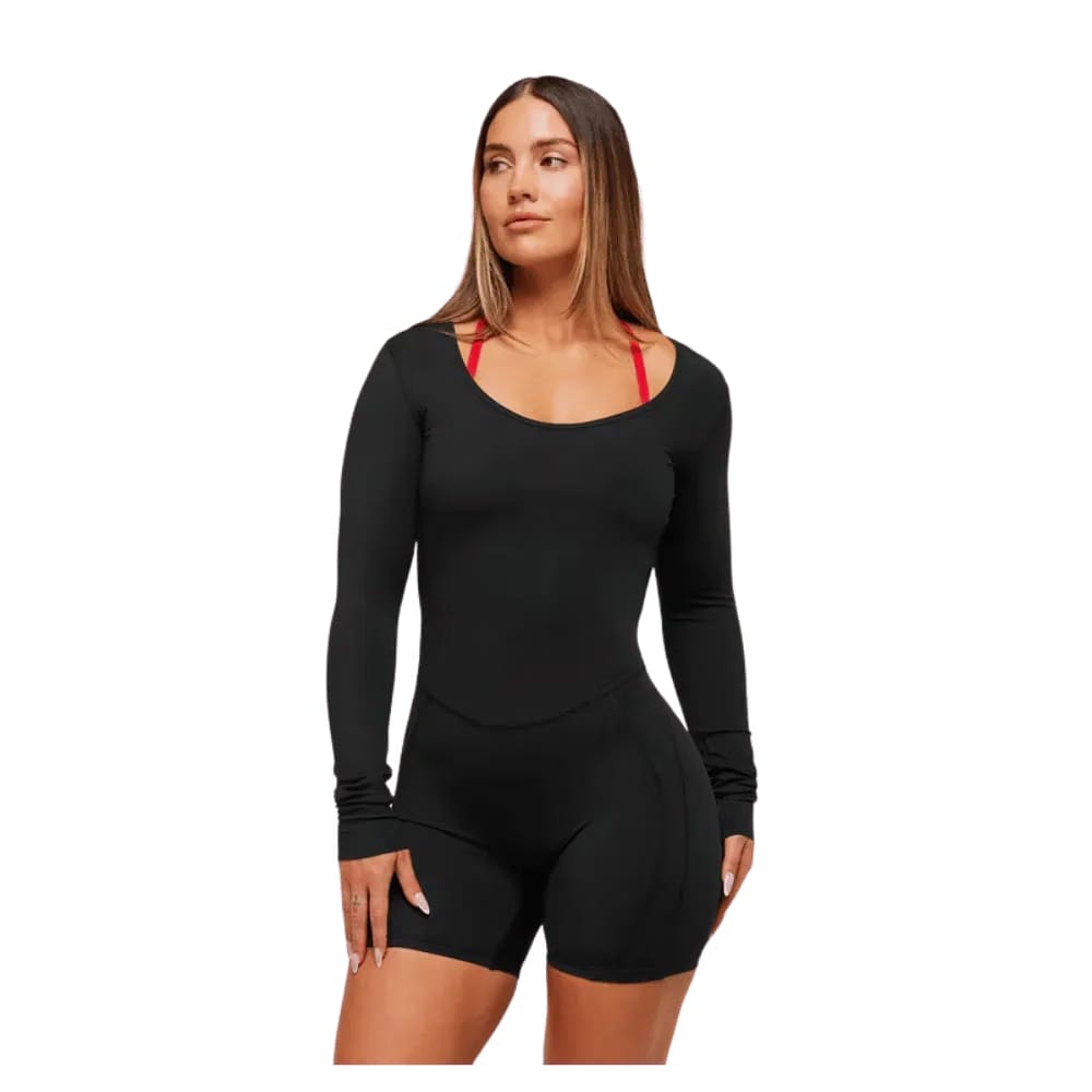 Gymshark Lifting Dipped Waistband All-In-One Black
