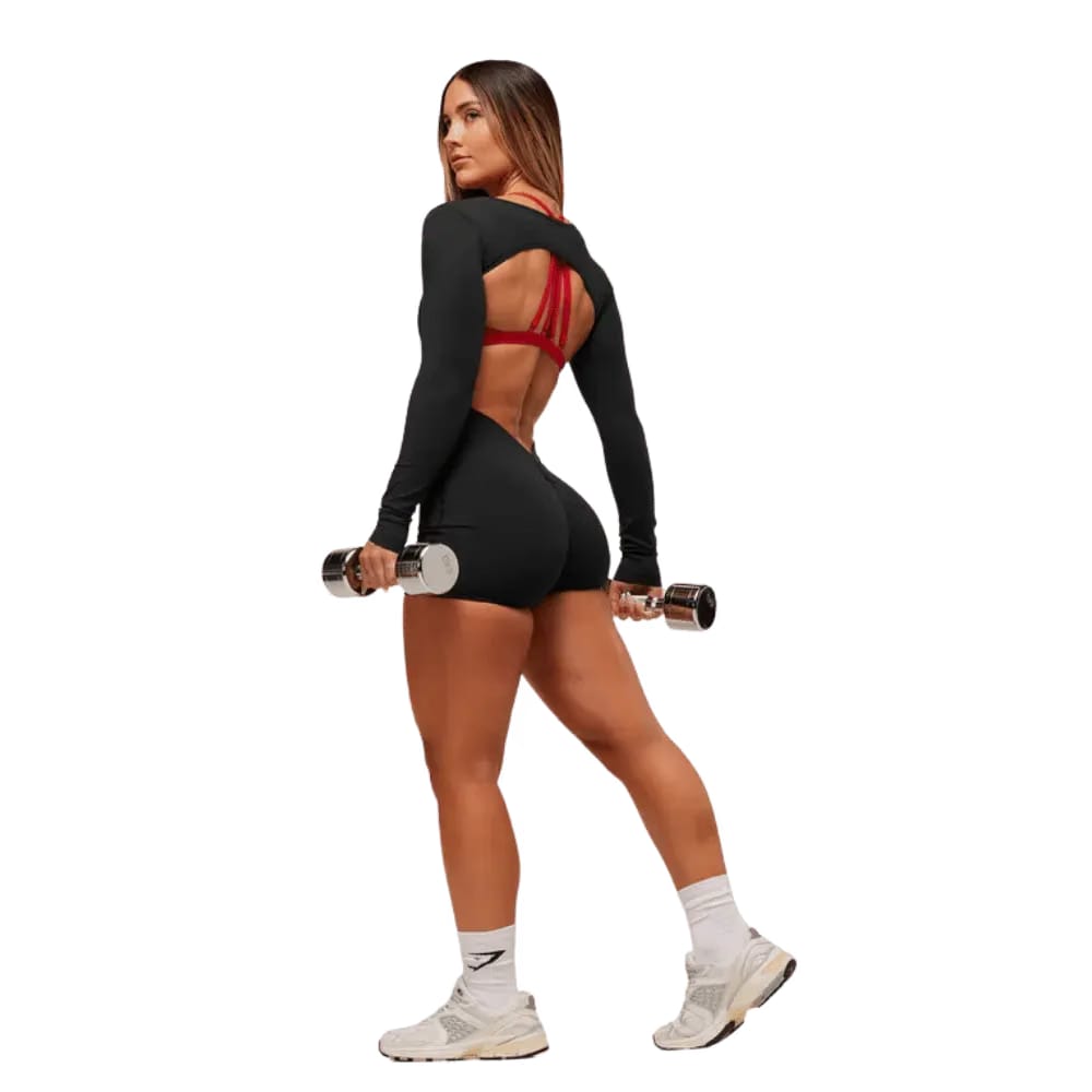 Gymshark Lifting Dipped Waistband All-In-One Black