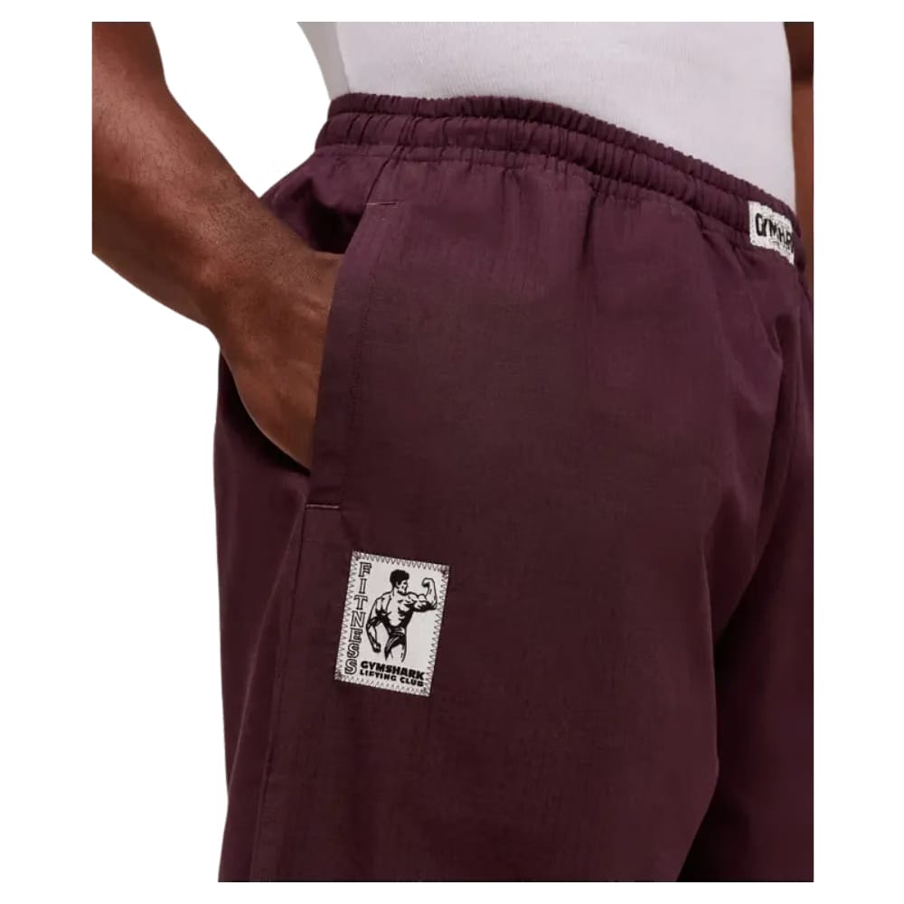 Gymshark Straight Leg Pumper Pants Oversized Fit Cherry Purple