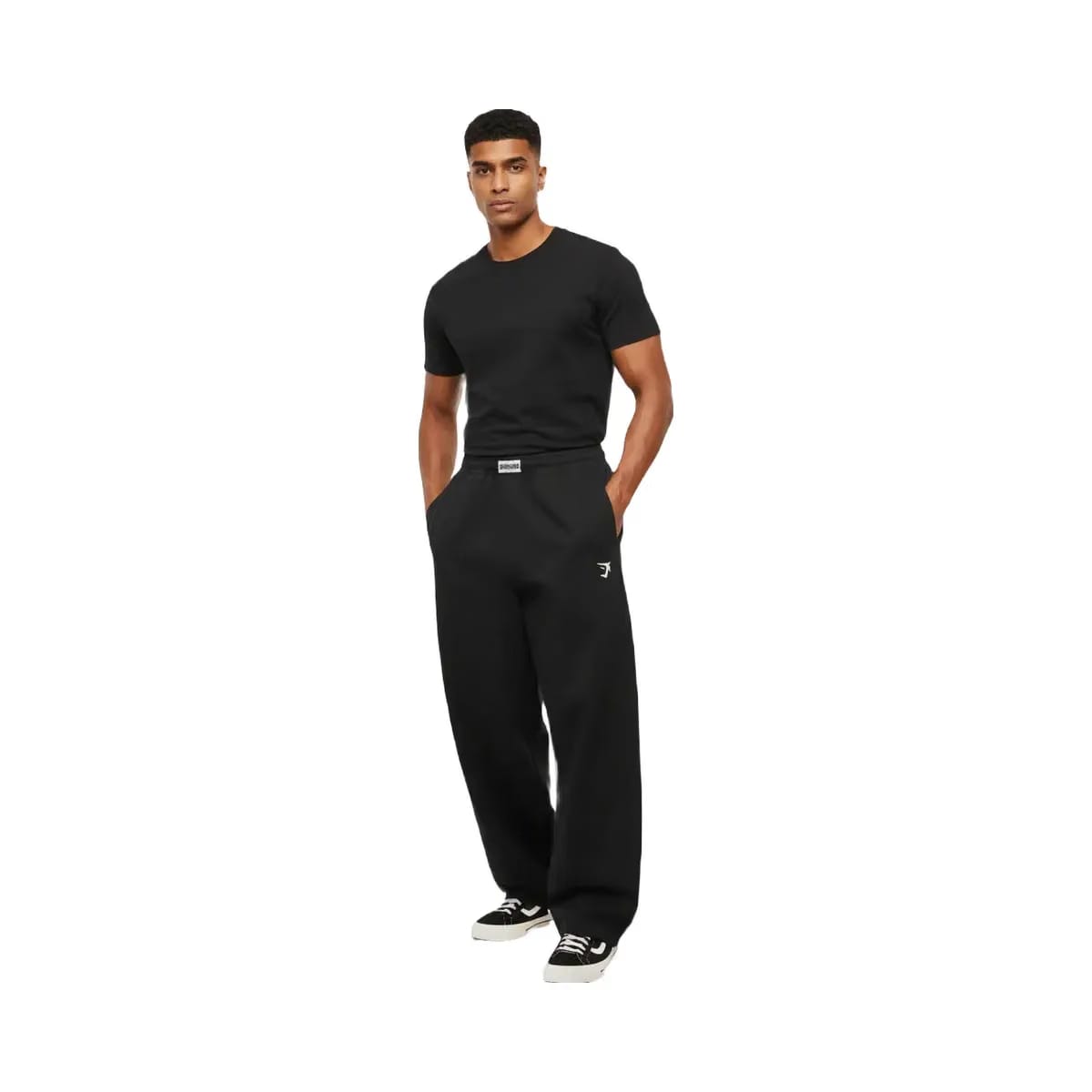 Gymshark Straight Leg Pumper Pants Oversized Fit Black