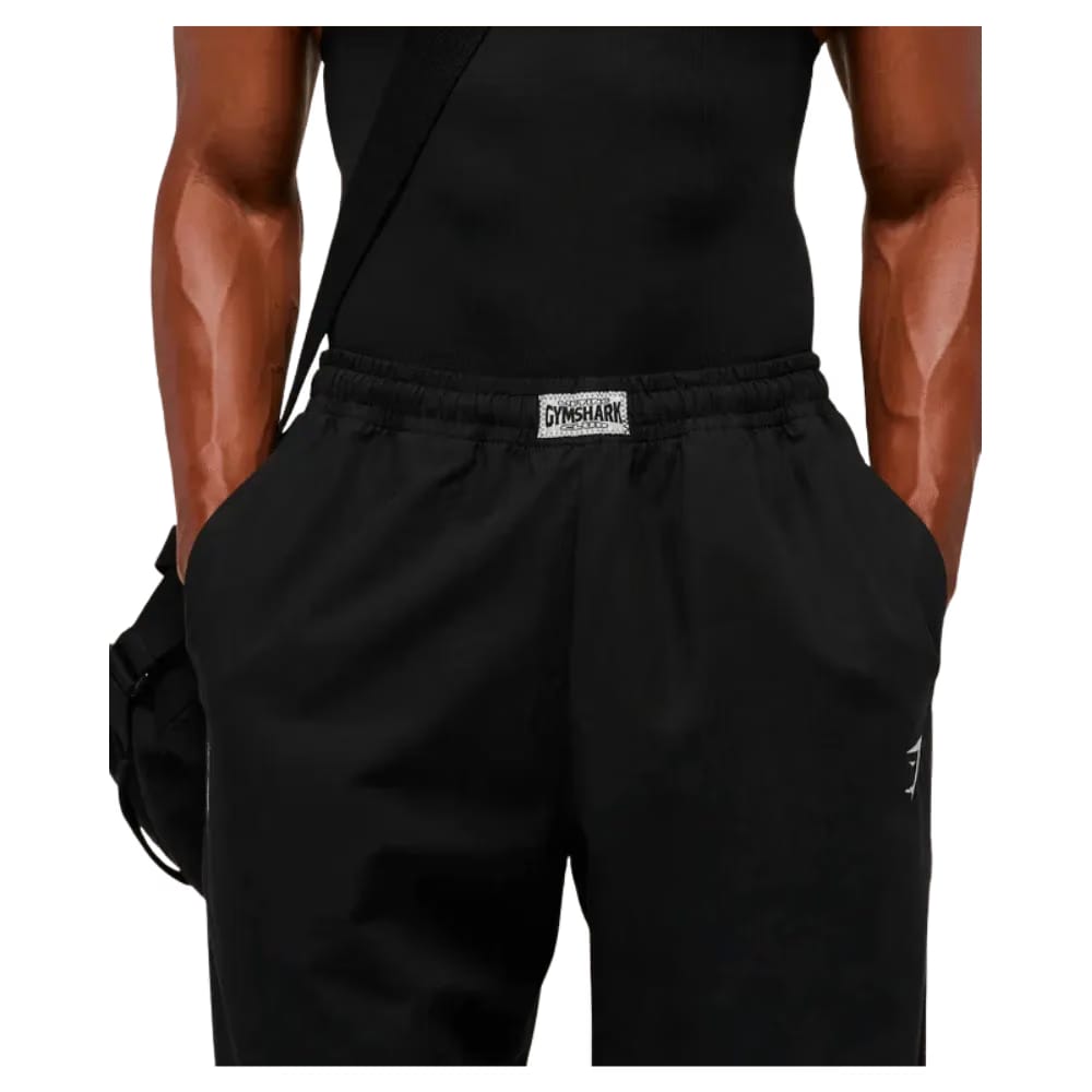 Gymshark Straight Leg Pumper Pants Oversized Fit Black