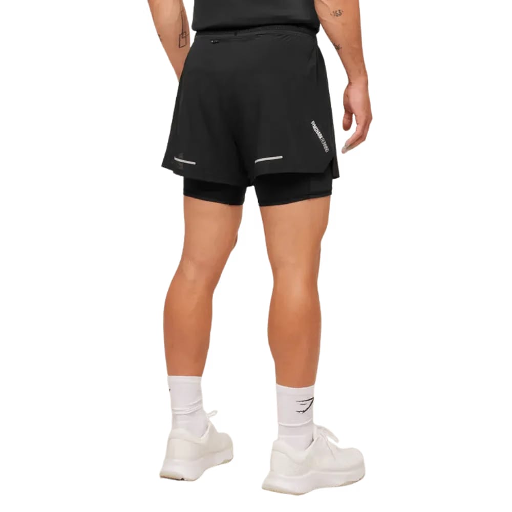 Gymshark Running 4" 2in1 Shorts Black