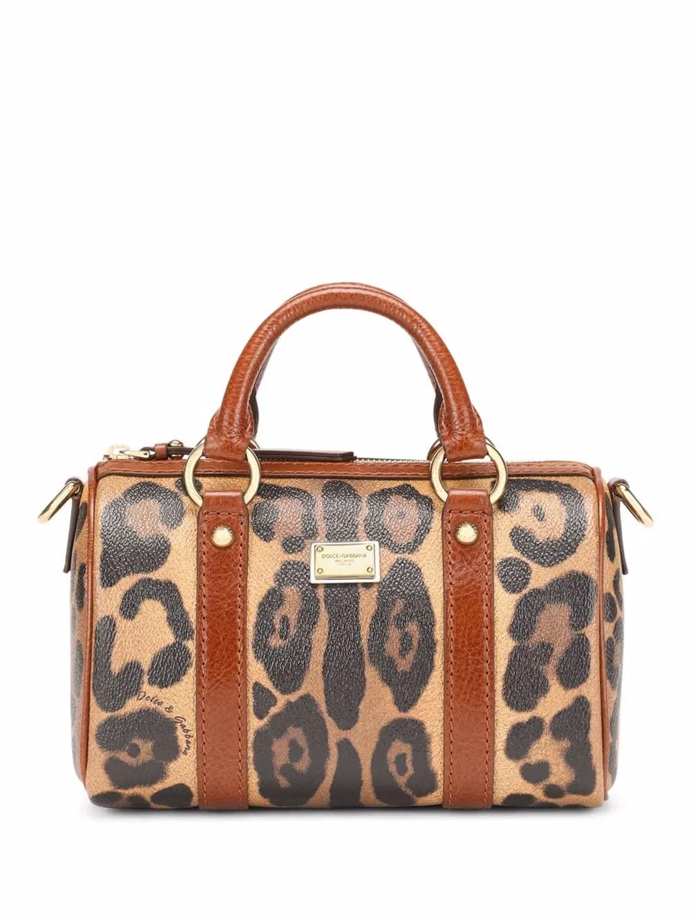 small Crespo leopard-print satchel bag