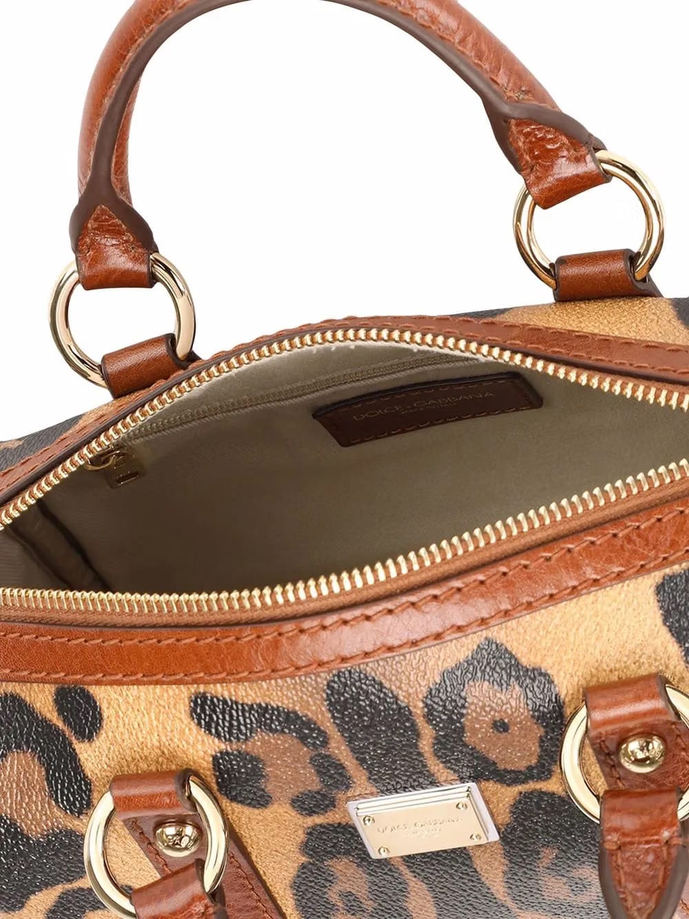 small Crespo leopard-print satchel bag