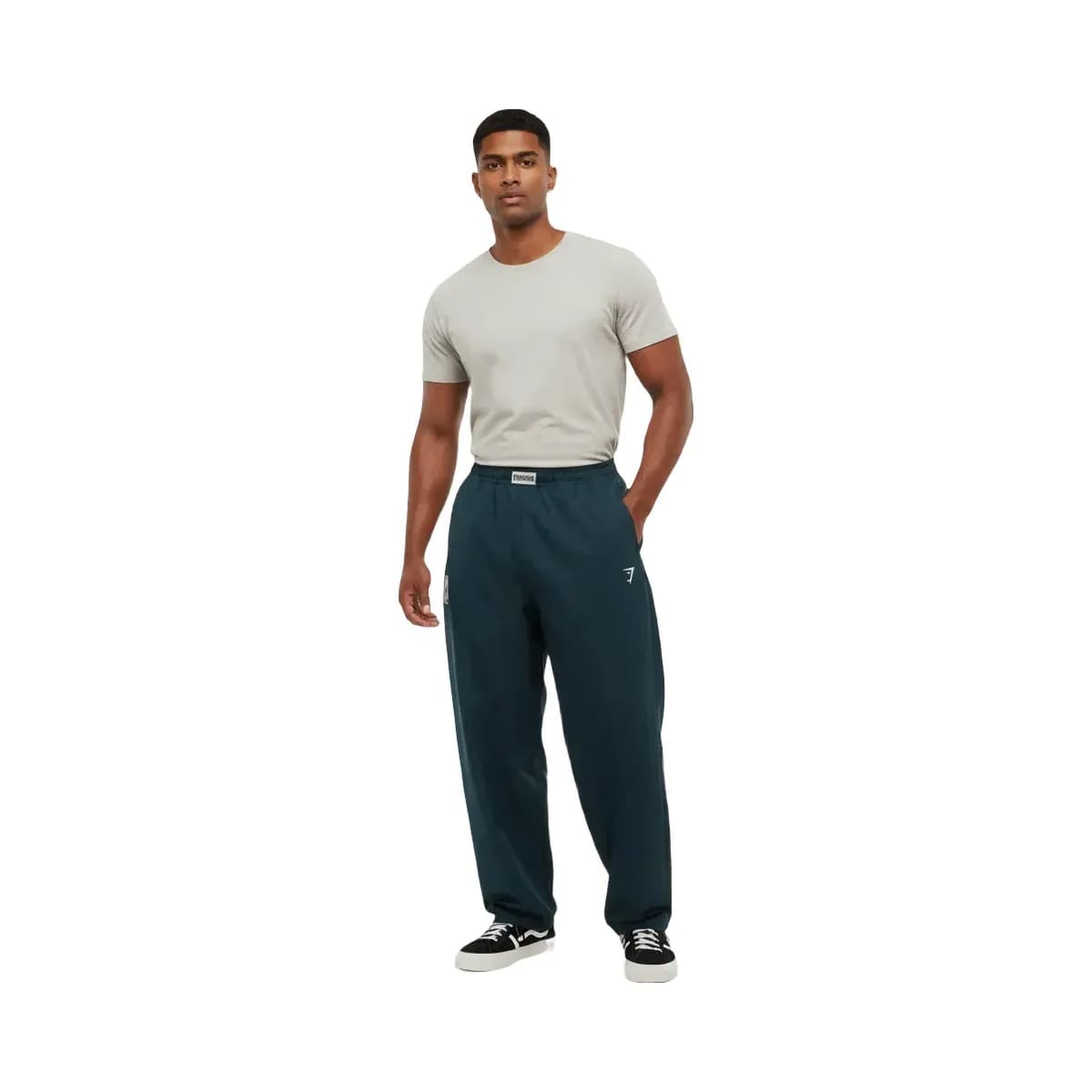 Gymshark Straight Leg Pumper Pants Oversized Fit Deep Petrol Blue