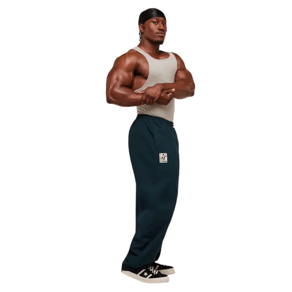 Gymshark Straight Leg Pumper Pants Oversized Fit Deep Petrol Blue