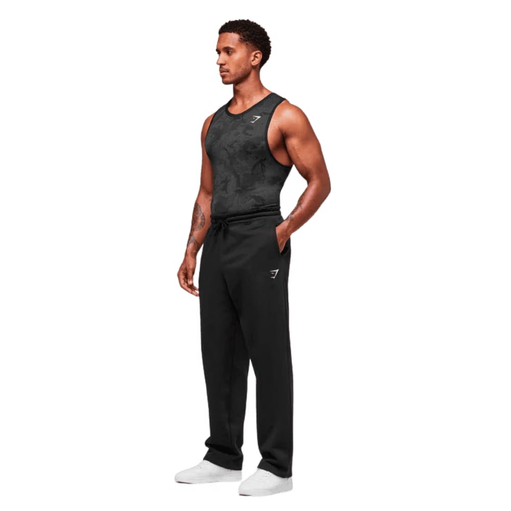 Gymshark Geo Seamless Tank Slim Fit Black/Charcoal Grey